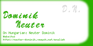 dominik neuter business card